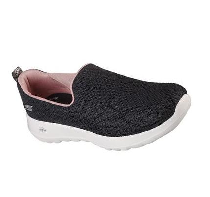 Női Skechers GOwalk Joy - Danil Gyalogló Cipő Fekete Rózsaszín | HU5538A
