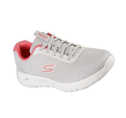 Női Skechers GOwalk Joy - Light Motion Gyalogló Cipő Fehér Rózsaszín | HU5638B