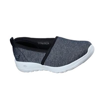 Női Skechers GOwalk Joy - Soft Take Gyalogló Cipő Fekete Fehér | HU57385