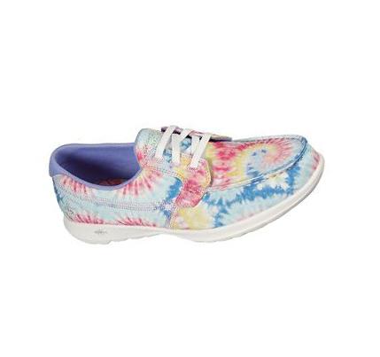 Női Skechers GOwalk Lite - Electrifying Slip Ons Színes | HUA8218
