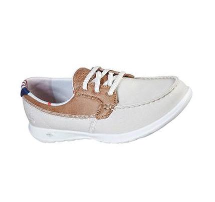 Női Skechers GOwalk Lite - Playa Vista Alkalmi Cipő Bézs | HU5424C