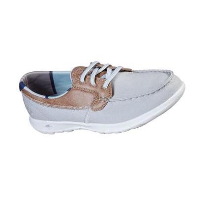 Női Skechers GOwalk Lite - Playa Vista Alkalmi Cipő Szürke | HU6088W
