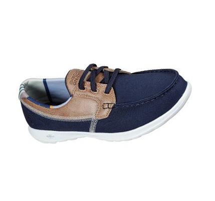 Női Skechers GOwalk Lite - Playa Vista Alkalmi Cipő Sötétkék | HU6138K
