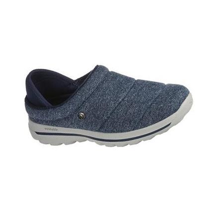 Női Skechers GOwalk Lounge - At Ease Slip Ons Sötétkék | HUA504L