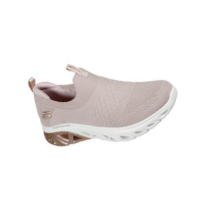 Női Skechers Glide-Step Sport - Daily Spark Gyalogló Cipő Rózsaszín | HUA048R