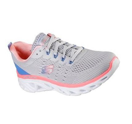 Női Skechers Glide-Step Sport - Fresh Charm Edzőcipő Szürke Színes | HUA0985