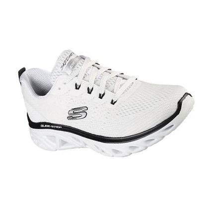 Női Skechers Glide-Step Sport - New Facets Edzőcipő Fehér Fekete | HUA2480