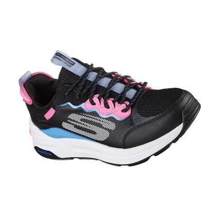 Női Skechers Global Jogger - Fresh Strike Slip Ons Fekete Rózsaszín | HU6834B