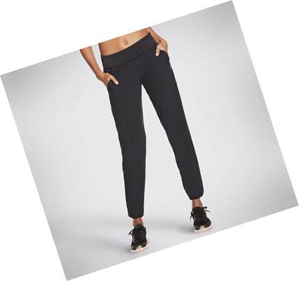 Női Skechers Going Places Foldover Nadrág Fekete | HU5234L