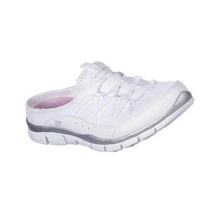Női Skechers Gratis - Real Story Slip Ons Fehér Titán | HU4504L