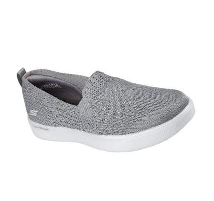 Női Skechers Hyper Vulc - Refined Slip Ons Szürke | HUA038S