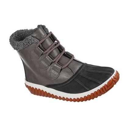 Női Skechers Jagged Pond Csizma Fekete Szürke | HU78380