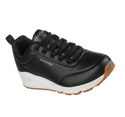 Női Skechers Juno - Linked Core Tornacipő Fekete | HUA8738