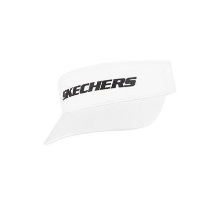 Női Skechers Logo Sun Visor Kalap Fehér | HUA8193