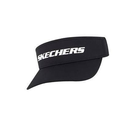 Női Skechers Logo Sun Visor Kalap Fekete | HUA8090