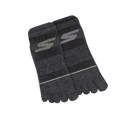 Női Skechers Low Cut Toe - 2 Pack Zokni Szürke | HU33590