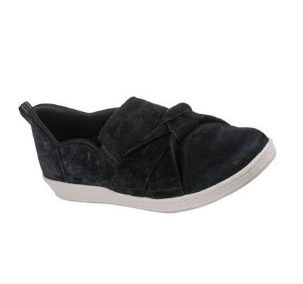 Női Skechers Madison Ave - Kid You Knot Slip Ons Fekete Fehér | HU6224S