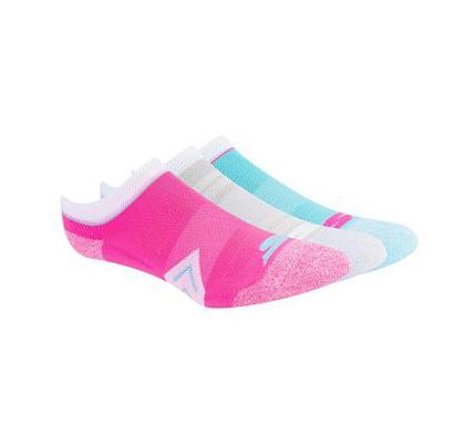 Női Skechers Marled Cushion Liner - 3 Pack Zokni Rózsaszín | HU3222A