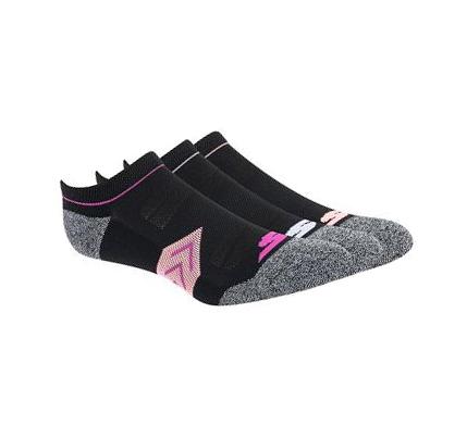 Női Skechers Marled Cushion Liner - 3 Pack Zokni Fekete | HU3244R