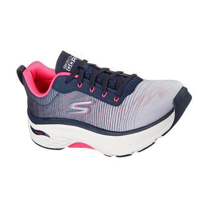 Női Skechers Max Cushioning Arch Fit - Delphi Edzőcipő Sötétkék Rózsaszín | HU6873X