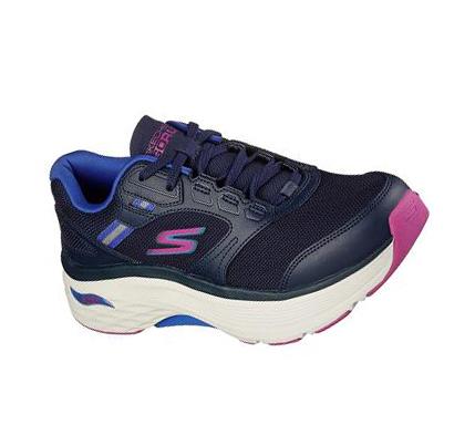 Női Skechers Max Cushioning Arch Fit - Fast Dash Edzőcipő Sötétkék Lila | HU6948L