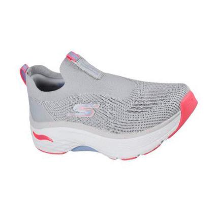 Női Skechers Max Cushioning Arch Fit - Myrona Futócipő Szürke Rózsaszín | HU6998W