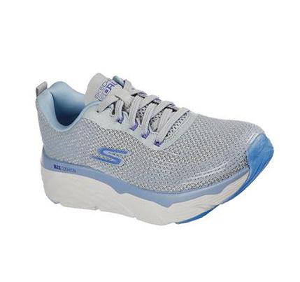 Női Skechers Max Cushioning Elite - Alekos Edzőcipő Szürke Kék | HU7148A