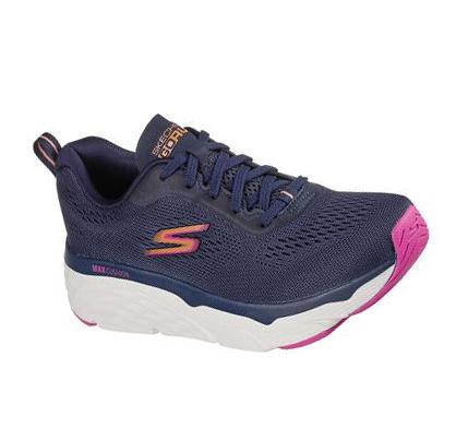 Női Skechers Max Cushioning Elite - Destination Point Edzőcipő Sötétkék | HU7559E