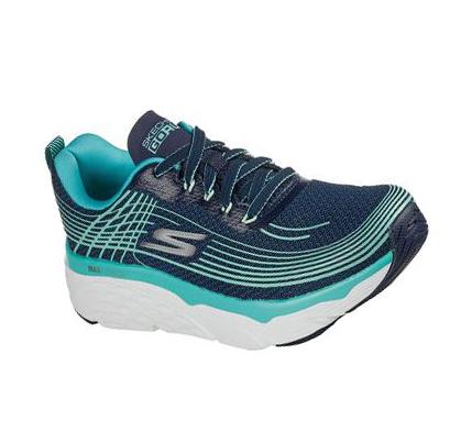 Női Skechers Max Cushioning Elite Edzőcipő Sötétkék Türkiz | HU76190