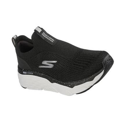 Női Skechers Max Cushioning Elite - Promised Day Edzőcipő Fekete Fehér | HU72985