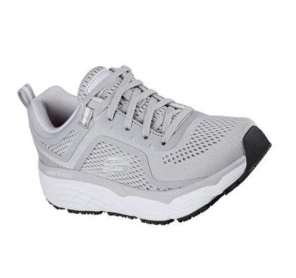 Női Skechers Max Cushioning Elite SR - Banham Munkacipő Szürke | HU3596L