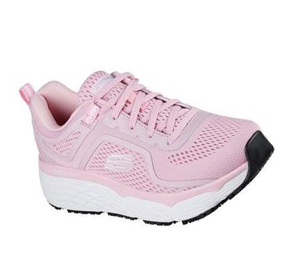 Női Skechers Max Cushioning Elite SR - Banham Munkacipő Rózsaszín | HU3646L