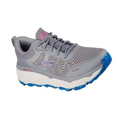 Női Skechers Max Cushioning Elite Trail Futócipő Szürke Kék | HU74480