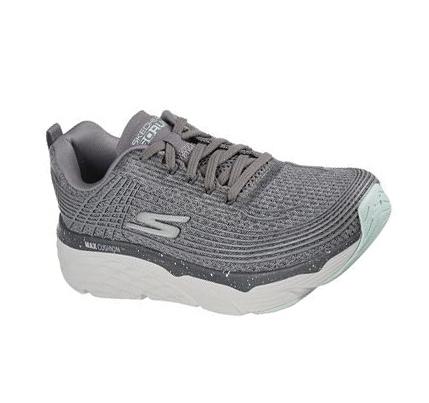 Női Skechers Max Cushioning Elite - Your Planet Edzőcipő Szürke Türkiz | HU7373B
