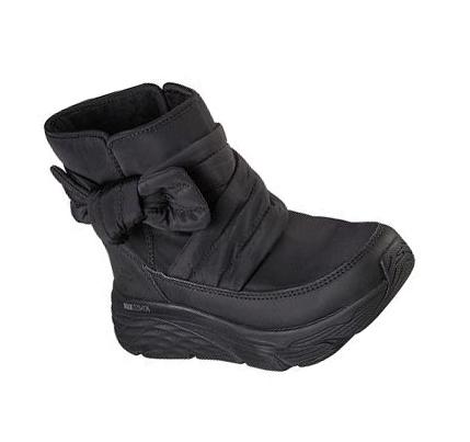 Női Skechers Max Cushioning - Finesse Csizma Fekete | HUI341B