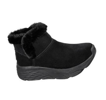 Női Skechers Max Cushioning - Podium Csizma Fekete | HUI3270