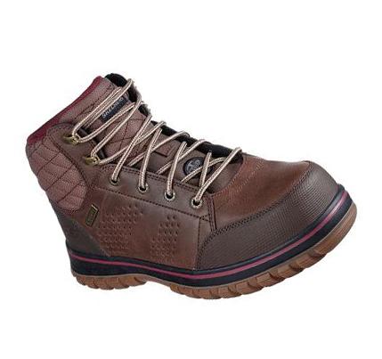 Női Skechers McColl Comp Toe Munkacipő Barna | HU5746A