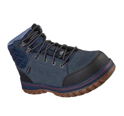 Női Skechers McColl Comp Toe Munkacipő Sötétkék Fekete | HU5796A