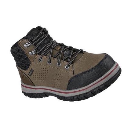 Női Skechers McColl Comp Toe Munkacipő Zöld Fekete | HU5771Q