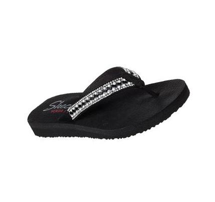 Női Skechers Meditation - Cool Summer Szandál Fekete | HU5703X