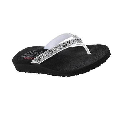 Női Skechers Meditation - Garden Bliss Szandál Fehér | HU56800