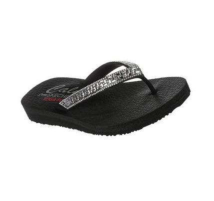 Női Skechers Meditation - Geo-Princess Szandál Fekete | HU5678S