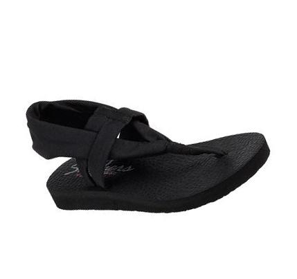 Női Skechers Meditation - Studio Kicks Szandál Fekete | HU55760
