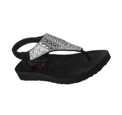 Női Skechers Meditation - Sweet Rock Szandál Fekete | HU5578L