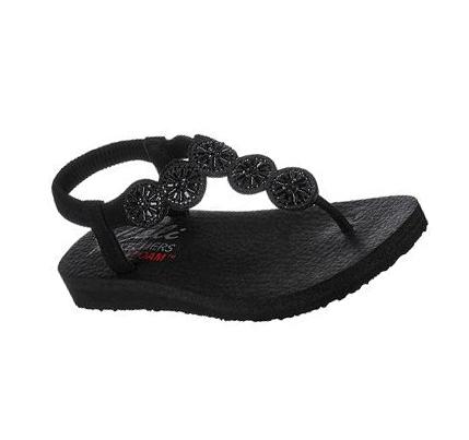 Női Skechers Meditation - Sweet Sparkle Szandál Fekete | HU5580C