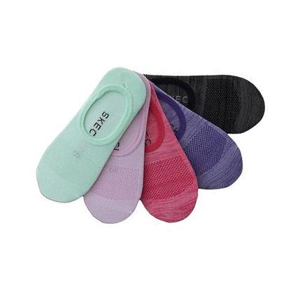 Női Skechers Microfiber Liner - 5 Pack Zokni Színes | HU3247D