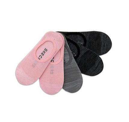 Női Skechers Microfiber Liner - 5 Pack Zokni Rózsaszín | HU3269E