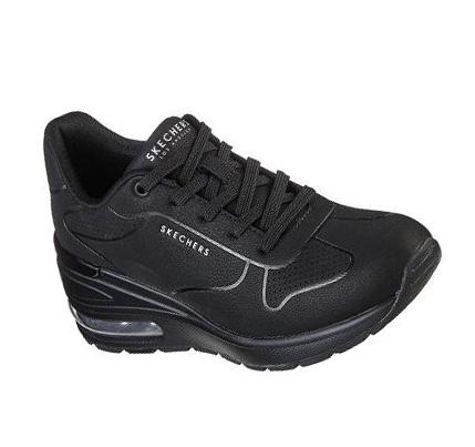 Női Skechers Million Air - Lifted Éktalpú Cipő Fekete | HU3051X