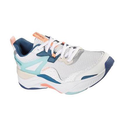 Női Skechers Mira - Big Praise Edzőcipő Fehér Színes | HU30234