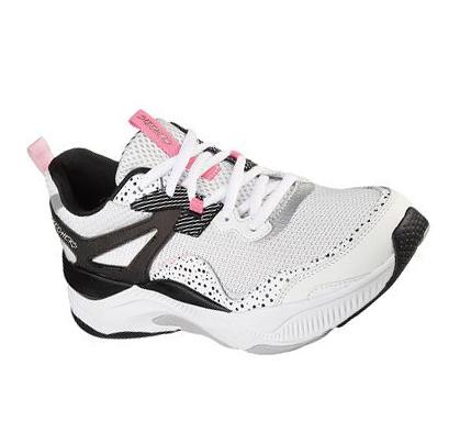 Női Skechers Mira - Big Praise Edzőcipő Fehér Fekete | HUA998L
